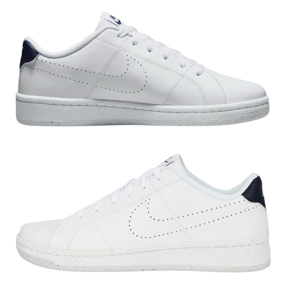 Nike Court Royale 2 NN Next Nature White Midnight Navy Blue Mens 8.5 Womens 10